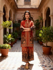 Floral Printed Top with Palazzos