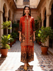 Floral Printed Top with Palazzos