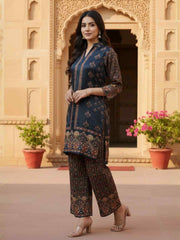 Floral Printed Top with Palazzos