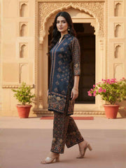 Floral Printed Top with Palazzos
