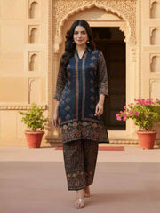 Floral Printed Top with Palazzos
