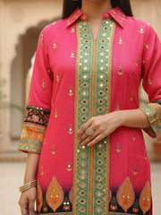 Floral Printed Top with Palazzos