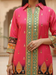 Floral Printed Top with Palazzos