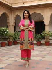 Floral Printed Top with Palazzos