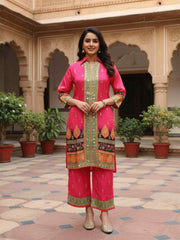 Floral Printed Top with Palazzos