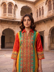 Printed Tunic with Trousers