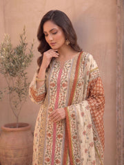 Women Floral Printed Regular Pure Cotton Kurta with Trousers & With Dupatta