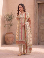 Women Floral Printed Regular Pure Cotton Kurta with Trousers & With Dupatta