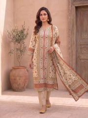 Women Floral Printed Regular Pure Cotton Kurta with Trousers & With Dupatta