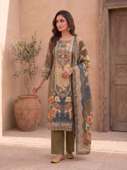 Women Floral Printed Regular Pure Cotton Kurta with Trousers & With Dupatta