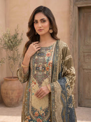 Women Floral Printed Regular Pure Cotton Kurta with Trousers & With Dupatta