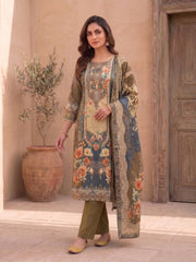 Women Floral Printed Regular Pure Cotton Kurta with Trousers & With Dupatta