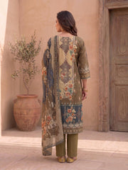 Women Floral Printed Regular Pure Cotton Kurta with Trousers & With Dupatta
