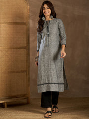 Women Embroidered Thread Work Lace Frills Bows and Ruffles Kurta