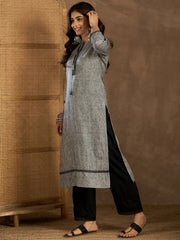 Women Embroidered Thread Work Lace Frills Bows and Ruffles Kurta