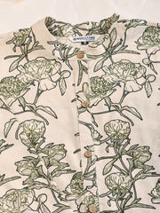 Women Floral Printed Button Detailed A-Line Kurta