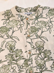 Women Floral Printed Button Detailed A-Line Kurta
