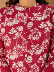 Women Floral Printed Button Detailed A-Line Kurta