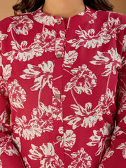 Women Floral Printed Button Detailed A-Line Kurta