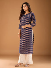 Women Floral Printed Gotta Patti Floral Kurta