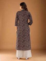 Women Floral Printed Gotta Patti Floral Kurta