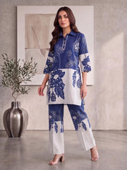 Linen Printed Top with Palazzos