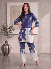 Linen Printed Top with Palazzos