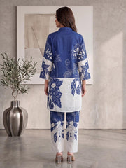 Linen Printed Top with Palazzos