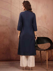 Women Embroidered Thread Work Kurta