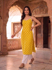 Women Ethnic Motifs Printed Regular Mirror Work Kurta with Palazzos