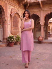 Women Ethnic Motifs Embroidered Regular Thread Work Kurta with Trousers