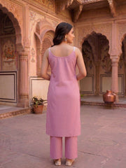 Women Ethnic Motifs Embroidered Regular Thread Work Kurta with Trousers