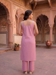 Women Ethnic Motifs Embroidered Regular Thread Work Kurta with Trousers
