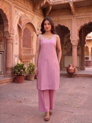 Women Ethnic Motifs Embroidered Regular Thread Work Kurta with Trousers