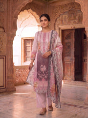 Women Floral Printed Regular Kurta with Trousers & With Dupatta