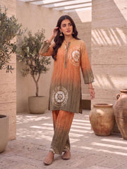Tie and Dye Dyed Tunic with Trousers