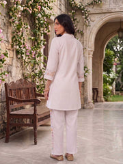 Floral Embroidered Tunic with Trousers