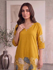 Floral Embroidered Tunic with Trousers