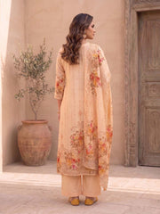 Women Floral Printed Regular Pure Silk Kurta with Trousers & With Dupatta