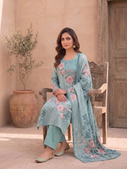 Women Floral Printed Regular Pure Silk Kurta with Palazzos & With Dupatta