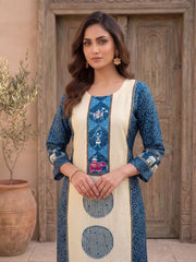 Women Ethnic Motifs Printed Regular Pure Silk Kurta with Palazzos & With Dupatta