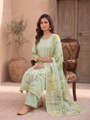 Women Floral Printed Regular Sequinned Pure Silk Kurta with Palazzos & With Dupatta