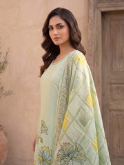 Women Floral Printed Regular Sequinned Pure Silk Kurta with Palazzos & With Dupatta