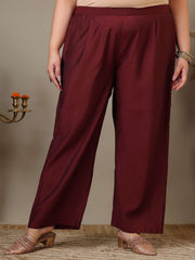 Women Ethnic Motifs Embroidered Panelled Kurta with Trousers & With Dupatta
