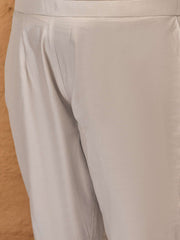 Plus Size Floral Embroidered Kurta With Trousers & Dupatta