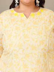 Women Ethnic Motifs Printed Regular Kurta & Trousers With Dupatta