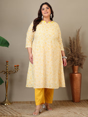 Women Ethnic Motifs Printed Regular Kurta & Trousers With Dupatta