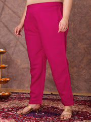 Women Floral Yoke Design Regular Sequinned Kurta with Trousers & With Dupatta