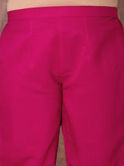 Women Floral Yoke Design Regular Sequinned Kurta with Trousers & With Dupatta