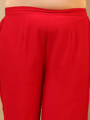 Ethnic Motifs Embroidered Panelled A-Line Zari Kurta With Sharara & Dupatta
